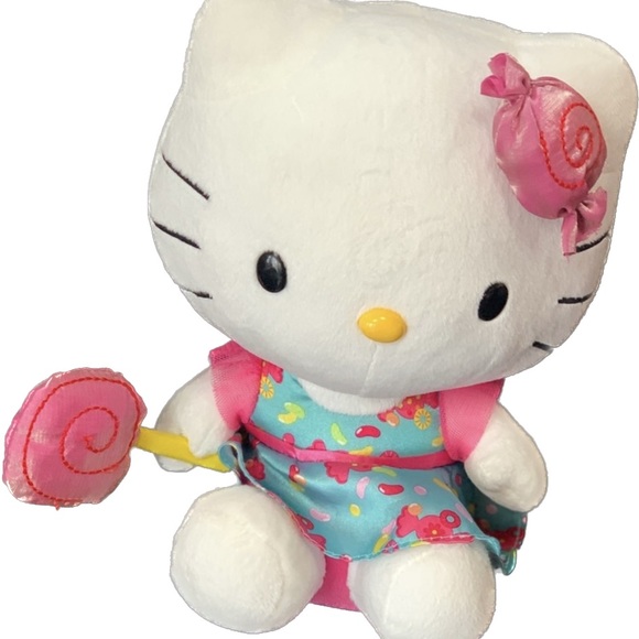 Sanrio Other - Vintage Hello Kitty Plush with Sucker 2013 10"